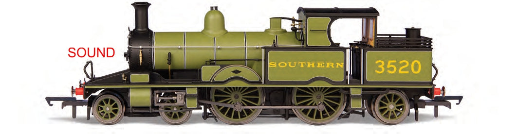 Oxford Rail Adams Southern - Maunsell Olive Green 3520 Dcc Sound OR76AR006XS