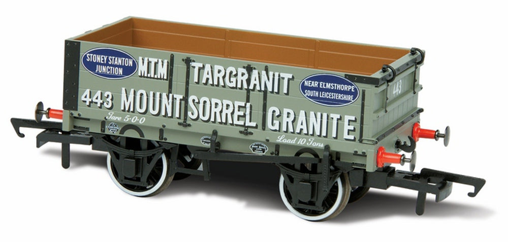 Oxford Rail Mount Sorrell Granite 443 Mineral Wagon 4 Plank OR76MW4009