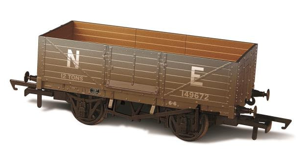 Oxford Rail LNER 6 Plank Mineral Wagon Weathered OR76MW6001W