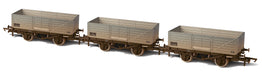 Oxford Rail BR 6 Plank Triple Wagon Pack Weathered OR76MW6004