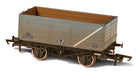 Oxford Rail BR Grey Wagon 7 Plank Wagon Weathered P72521 OR76MW7015B