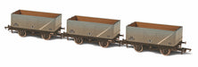 Oxford Rail 3 BR Weathered Grey 7 Plank Wagons P75662/P98402/P162491 OR76MW7016