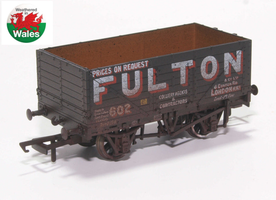Oxford Rail Weathered Fulton Coal 7 Plank Wagon OR76MW7018W