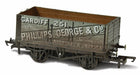 Oxford Rail Weathered Phillips George & Co 251 - 7 Plank Mineral Wagon OR76MW7019W