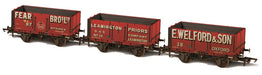 Oxford Rail 7 Plank Wagon Set-fear Bros 87-leamington 14- Welford 38 W OR76MW7029