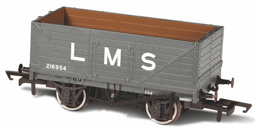 Oxford Rail 7 Plank Mineral Wagon LMS216954 OR76MW7036
