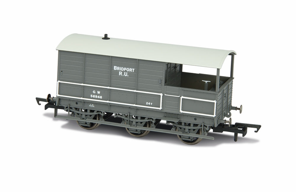 Oxford Rail GWR Toad Brake GWR 6 Wheel Plated late Bridport OR76TOA002