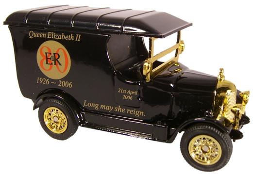 OXFORD DIECAST ROY015 Queens 80th Black Oxford Originals Non Scale Model Royalty Theme