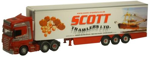 OXFORD DIECAST SCA03FR Scott Trawlers Scania Oxford Haulage 1:76 Scale Model 