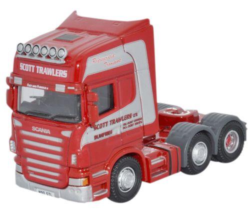 OXFORD DIECAST SCA03FR_C Scott Trawlers Scania CAB Oxford Haulage 1:76 Scale Model 