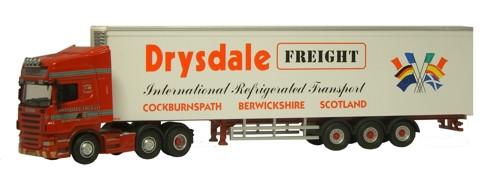 OXFORD DIECAST SCA04FR Drysdale Freight Scania Fridge Oxford Haulage 1:76 Scale Model 