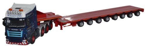 OXFORD DIECAST SCA04LL Scania R Series Topline Low Loader McFadyens Oxford Haulage 1:76 Scale Model 