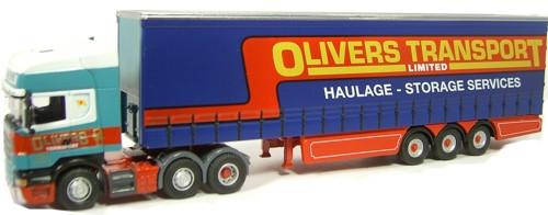 OXFORD DIECAST SCA07CS Olivers Transport  Scania Oxford Haulage 1:76 Scale Model 