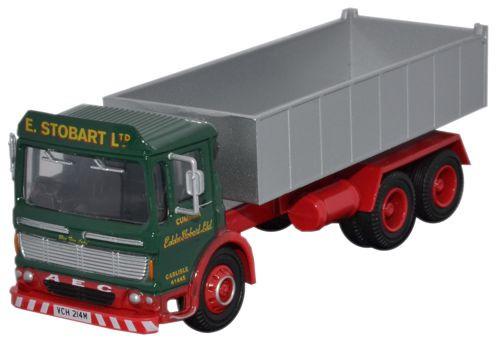 OXFORD DIECAST STOB004 Stobart AEC Ergo Tipper Oxford Haulage 1:76 Scale Model Stobart Theme