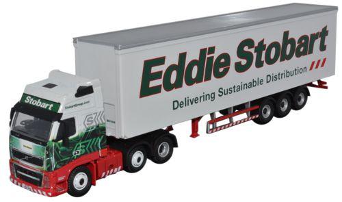 OXFORD DIECAST STOB017 Volvo FH Box Trailer Oxford Haulage 1:76 Scale Model Stobart Theme