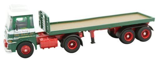 OXFORD DIECAST STOB023 ERF LV Flatbed Trailer Oxford Haulage 1:76 Scale Model Stobart Theme