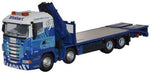OXFORD DIECAST STOB026 Scania Highline R420 8 Wheel Crane Lorry 1:76 Scale Model Stobart Theme