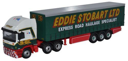 OXFORD DIECAST STOB031 ERF EC14 Olympic Curtainside Oxford Haulage 1:76 Scale Model Stobart Theme