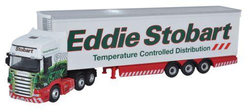 OXFORD DIECAST STOB034 Eddie Stobart Scania R420 Topline Fridge 1:76 Scale Model Stobart Theme