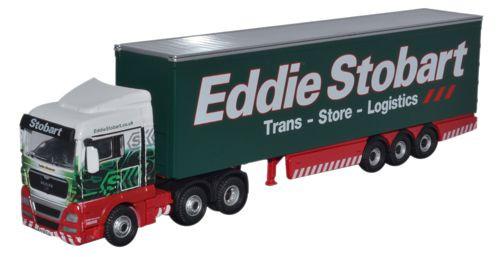 OXFORD DIECAST STOB040 Eddie Stobart MAN TGX XLX Curtainside 1:76 Scale Model Stobart Theme