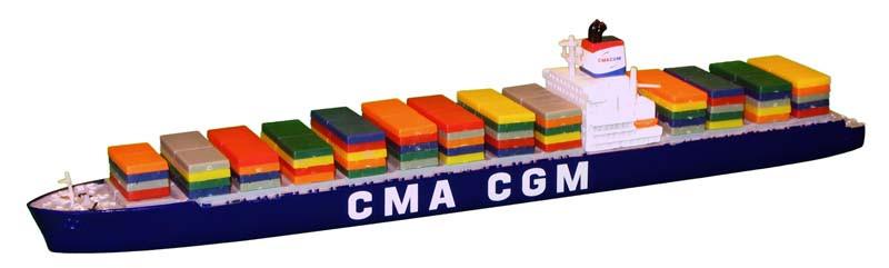 TRIANG TR1P627 CMA-CGM Livery Triang 1:1200 Scale Model 