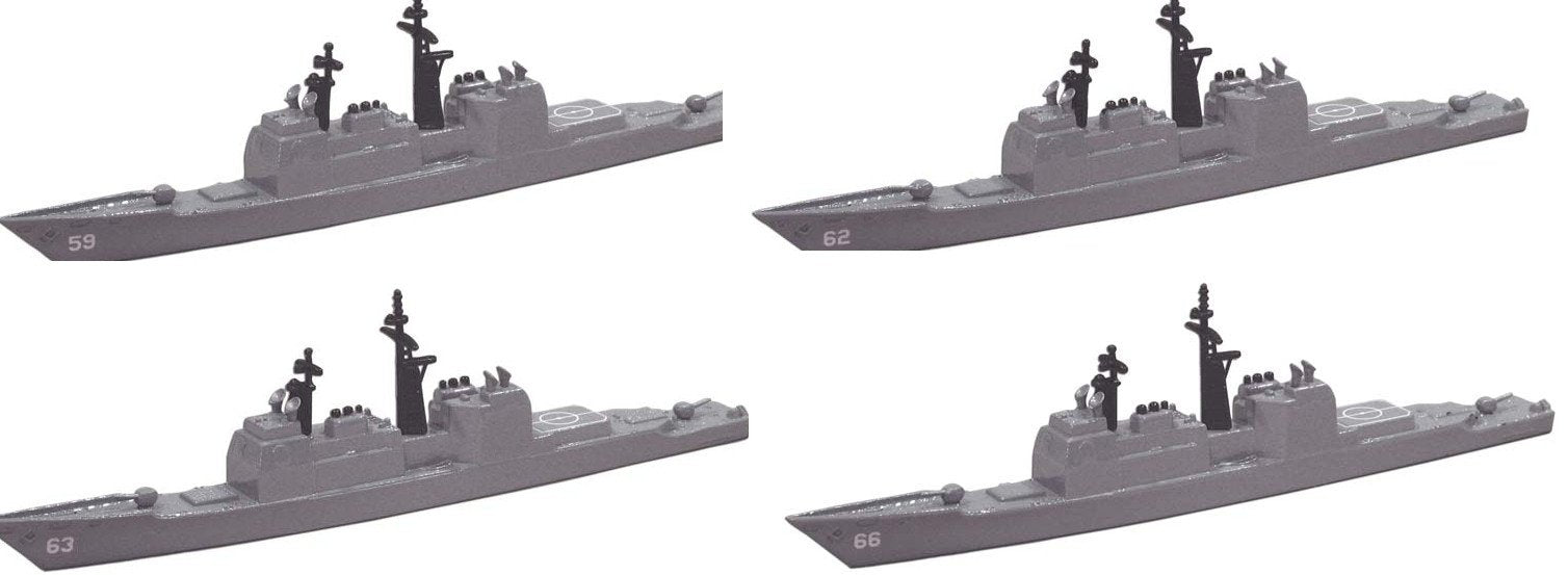 TRIANG TR1P820A Ticonderoga Cruiser - 4 Types Triang 1:1200 Scale Model Navy Theme