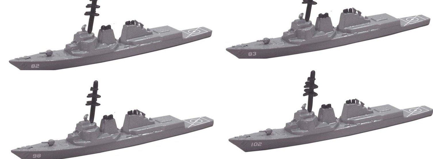 TRIANG TR1P840A Arleigh Burke Destroyer - 4 Types Triang 1:1200 Scale Model Navy Theme