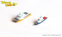 TRIANG TR1S692 Rev Cutter & Res Catamaran Triang 1:1200 Scale Model Navy Theme