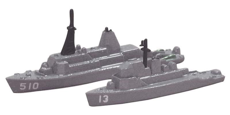 TRIANG TR1S86013 USS Dextrous MCM 13 and USS Advance MSO 510 Triang 1:1200 Scale Model Navy Theme