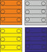 TRIANG TR1S919 Container Blocks - 4 colours Triang 1:1200 Scale Model 