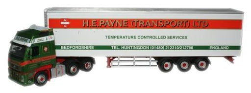 OXFORD DIECAST VOL01FR H E Payne Volvo FH Fridge Oxford Haulage 1:76 Scale Model 