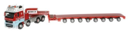 OXFORD DIECAST VOL01LL Chris Bennett Volvo Low Load Oxford Haulage 1:76 Scale Model 