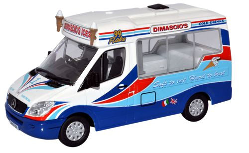 Oxford Diecast Dimascios Mercedes Ice Cream Van - 1:43 Scale WM002