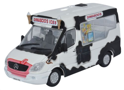 Oxford Diecast Mercedes Ice Cream Van Dimascios - 1:43 Scale WM004