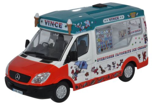 Oxford Diecast Whitby Mondial Ice Cream Vinces Ice Cream - 1:43 Scale WM005