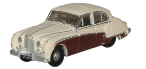 Oxford Diecast Cream/Imperial Maroon Jaguar MkIX - 1:148 Scale NJAG9001